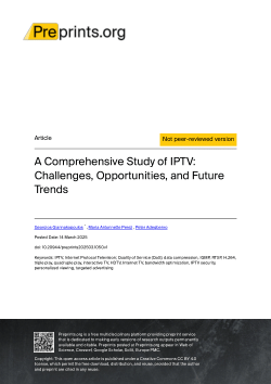 A Comprehensive Study of IPTV: Challenges, Opportunities, and Future Trends