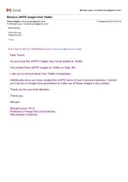 A Message from Trevor Paglen Regarding Inappropriate Use of JAFFE Images