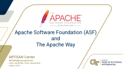 Apache Software Foundation (ASF) and The Apache Way