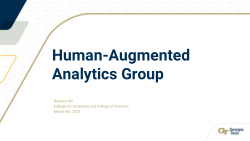 Human-Augmented Analytics Group