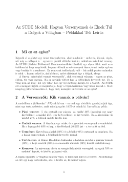 STDE – Sárközi Theory of Multilevel Dominance Shifts (Universal Model of Complex Systems