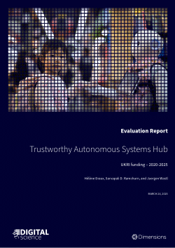 Evaluation Report Trustworthy Autonomous Systems Hub (UKRI) 2020-2025