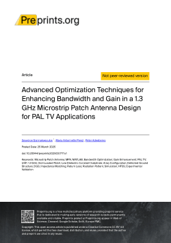 Advanced Optimization Techniques for Enhancing Bandwidth and Gain in a 1.3 GHz Microstrip Patch Antenna Design for PAL TV Applications