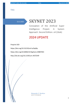 Conception of the Artificial Super Intelligence Project. A System Approach. v4 (16) 2024 UPDATE