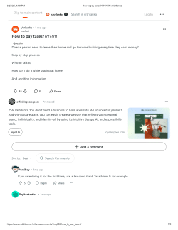 Reddit - How to pay taxes???????!!