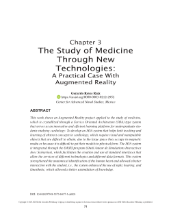 The Study of Medicine Through New Technologies: A Practical Case With Augmented Reality