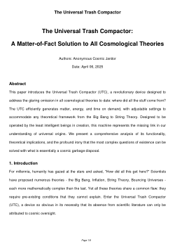 The Universal Trash Compactor: A Matter-of-Fact Solution to All Cosmological Theories