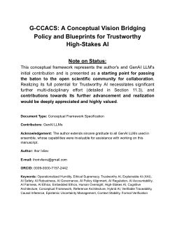 <b>G-CCACS: A Conceptual Vision Bridging Policy and Blueprints for Trustworthy High-Stakes AI</b>