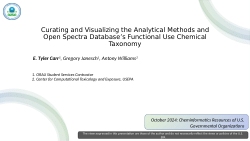 Curating and Visualizing the Analytical Methods and Open Spectra Database's Functional Use Chemical Taxonomy