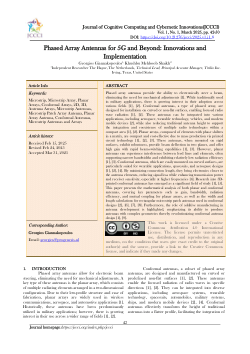 Phased Array Antennas for 5G and Beyond: Innovations and Implementation