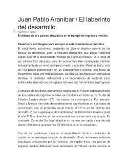 El Laberinto del Desarrollo - Juan Pablo Aranibar Osorio