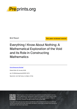 Everything I Know About Nothing: A Mathematical Exploration of the Void and its Role in Constructing Mathematics