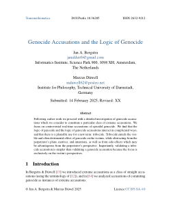Genocide Accusations and the Logic of Genocide