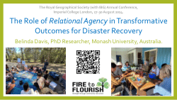 The Royal Geographical Society (with IBG) Conference Presentation