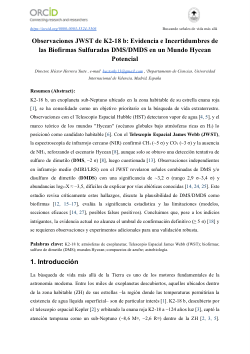 Observaciones JWST de K2-18 b: Evidencia e Incertidumbres de las Biofirmas Sulfuradas DMS/DMDS en un Mundo Hycean Potencial