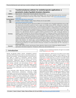 Transferred plasma catheter for endotherapeutic applications: a parametric study of guided streamers dynamics