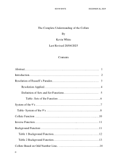 The complete understanding of the Collatz.