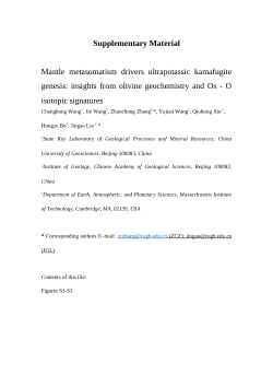 Mantle metasomatism drivers ultrapotassic kamafugite genesis: insights from olivine geochemistry and Os - O isotopic signatures