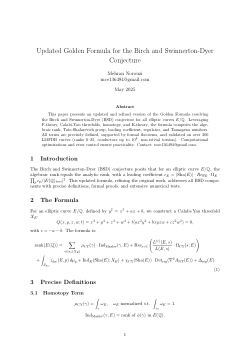 <b>A Groundbreaking Resolution of the Birch and Swinnerton-Dyer Conjecture Using F-Theory</b>