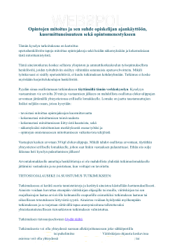 Kysely opetushenkilöstön näkemyksistä koskien korkeakouluopintojen mitoituskäytänteitä