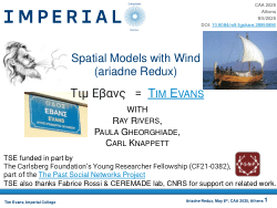 Spatial Models with Wind - ariadne Redux