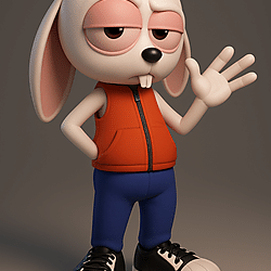 Jerky Rabbit 3D Modelling Design with AI  ChatGPT - Meshy