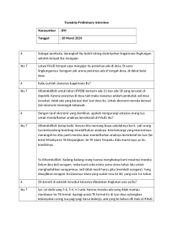ECE Teacher SWB Interview