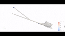 Distribución del tiempo de residencia de glóbulos rojos en cánulas de doble lumen para ECMO-VV neonatal