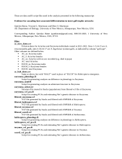 Cascading HAD in gall parasitoids