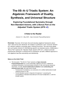 Algebraic Realizations of the 0S-A-U Triad: The A1-A8 Proposal and the N=5 Modeled Adjusted Triadic System