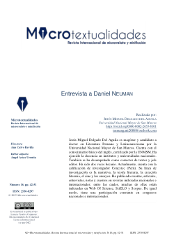 Entrevista al actor Daniel Neuman, de la serie televisiva <i>Mil oficios </i>(2001-2003)