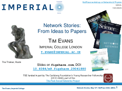 Network Stories: From Ideas to Papers