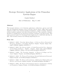 Applications of the Primordiar Systems Engine