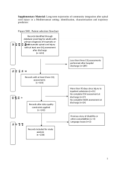 <b>Supplementary Material:</b> Long-term trajectories of community integration after spinal cord injury in a Mediterranean setting: identification, characterization and trajectory predictors