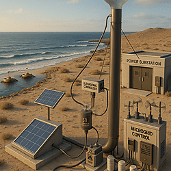 Hybrid Solar-Ultrasonic Atmospheric Water Generation System for Coastal Arid Zones