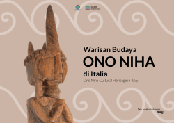 Ono Niha Cultural Heritage in Italy: Nias Cultural Objects in the Museum of Anthropology and Ethnology Florence(Warisan Budaya Ono Niha di Italia: Benda Budaya Nias di Museum Antropologi dan Etnologi Florence)