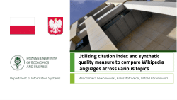 Utilizing citation index and synthetic quality measure to compare Wikipedia languages across various topics