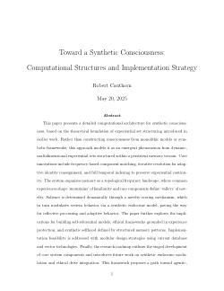 Toward a Synthetic Consciousness:Computational Structures and Implementation Strategy