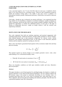 <i>The Century Equation of Centrifugal Pumps: Euler’s Model Has Reached Its Limit!</i>