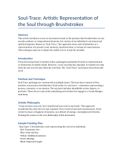 Soul-Trace: Artistic Representation of the Soul through Brushstrokes