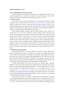 Analytical Methods for "The provenance dynamics of the Harbin loess, northeast China over the past 195 ka: Insights from heavy mineral composition"