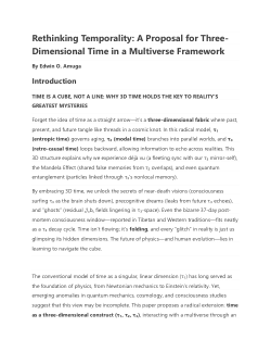 IS TIME A 3D CUBE, LIKE SPACE?