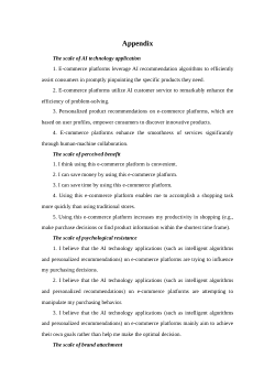 Questionnaire items （250528）