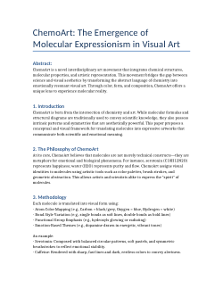 ChemoArt: The Emergence of Molecular Expressionism in Visual Art