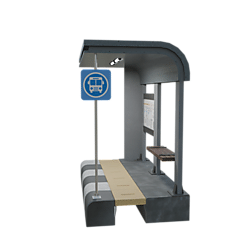 3D Redesign Visualization of Mikrotrans Stops in Palmerah, Jakarta