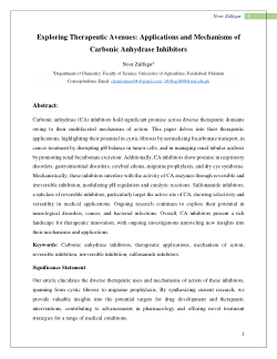Exploring Therapeutic Avenues: Applications and Mechanisms of Carbonic Anhydrase Inhibitors