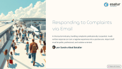 <b>English for tourism: </b>Responding to Complaints via email