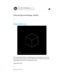 Emboxed Discourse