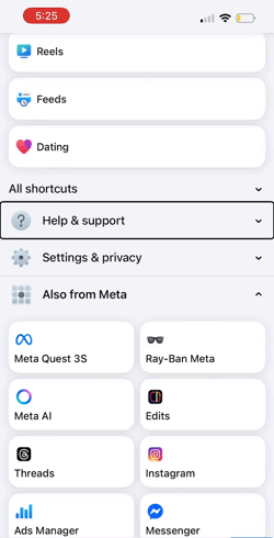 Track reported posts—Facebook