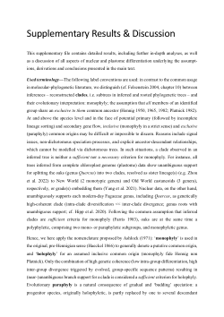 Supplementary Material & Methods and Results & Discussion to Worth et al., <i>Reticulate history of beech</i>